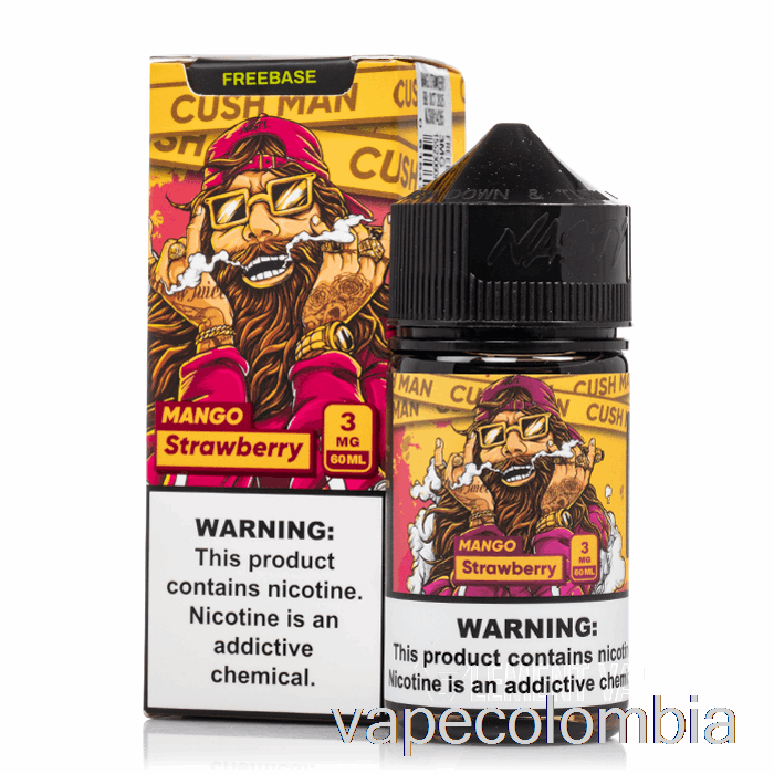 Vape Recargable Cush Man - Mango Fresa - E-líquido Nasty Juice - 60ml 6mg